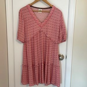 Knox Rose Short Sleeve Tiered Dress